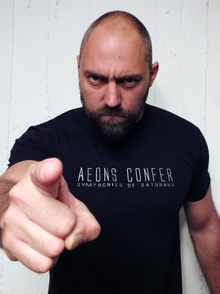 Aeons Confer Shirt Metallic Silver Logo